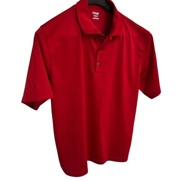 Ping Collection Men's Polo Shirt Red‎ Size L Golf Casual Short Sleeve - Picture 1 of 5